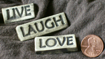 A. Cascarano Studio Ceramic Tile - Live Laugh Love Minis